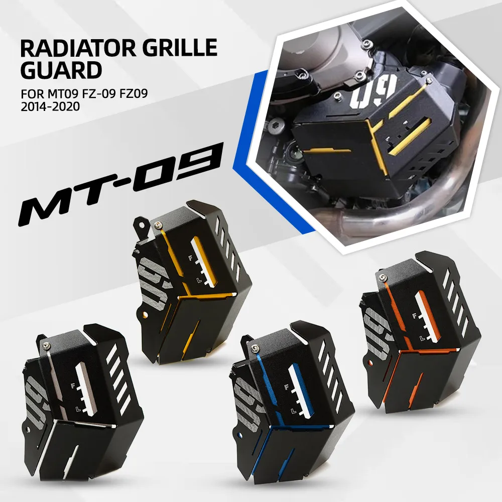 For Yamaha MT-09 Radiator Water Coolant Resevoir Tank Shield Guard Cover MT09 FZ-09 FZ09 2014 2015 2016 2017 2018 2019 2020
