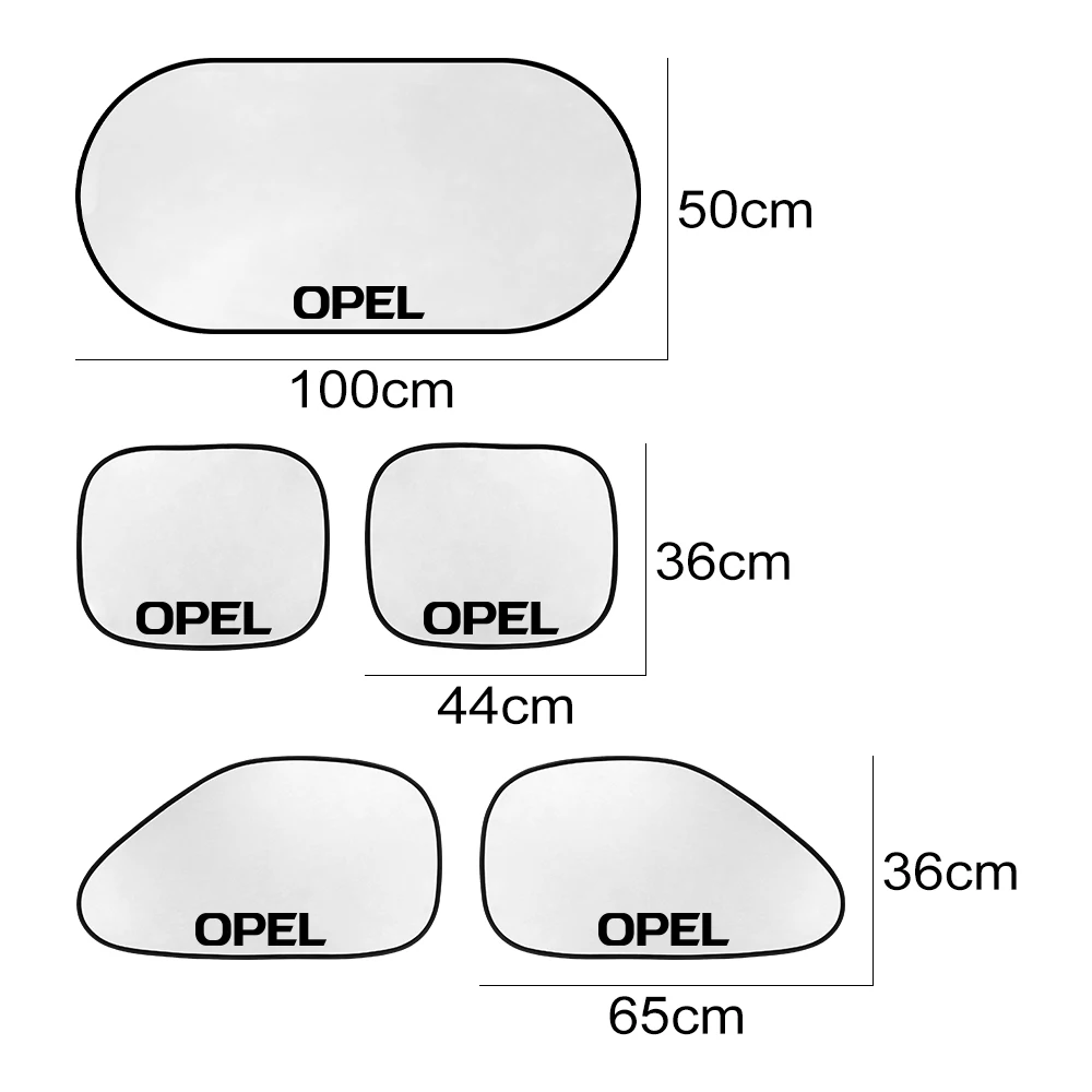 5PCS/Set Car Window Sunshade Cover Parasol UV Visor Car Accessories For Opel Astra H J G K Insignia Corsa C D Vectra C B Meriva