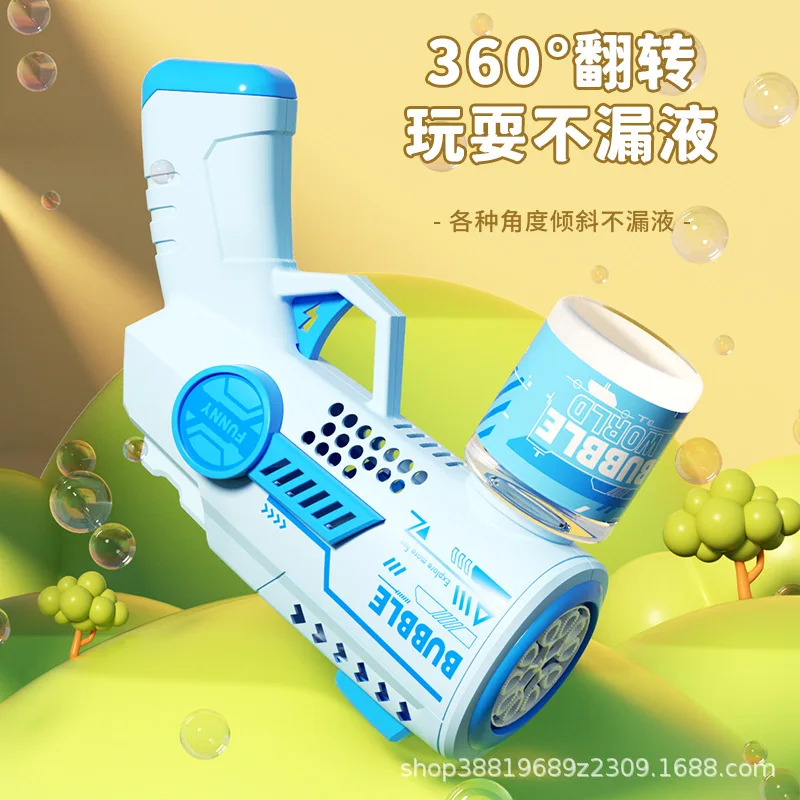 Novo astronauta automa máquina de bolhas para crianças arma bolha lançador foguete soprador bolha para crianças fabricante bolha sabão brinquedos verão