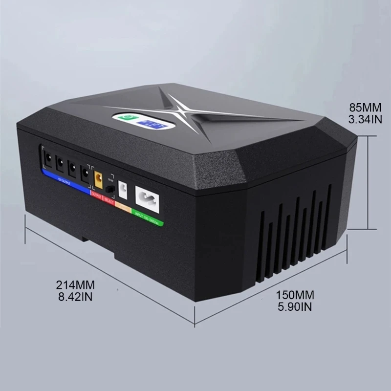 Imagem -03 - Fonte de Alimentação Ininterrupta para Roteadores Wifi Adaptador de Energia de Grande Capacidade Mini Ups 60w 5v 9v 12v 17600 Mah 20800mah