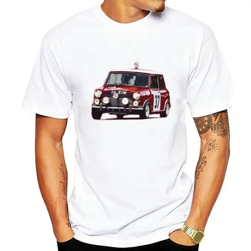 Monte Carlo Rally Mini Mens T-Shirt Cooper S 33 EJB 1275cc Classic Car Show men t shirt