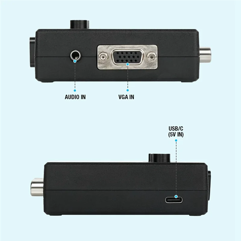 ABSQ-RGBS سكارت إلى VGA YPBPR محول اللون الفرق مكون محول الفيديو لنينتندو لوحدات تحكم الألعاب PS1 PS2
