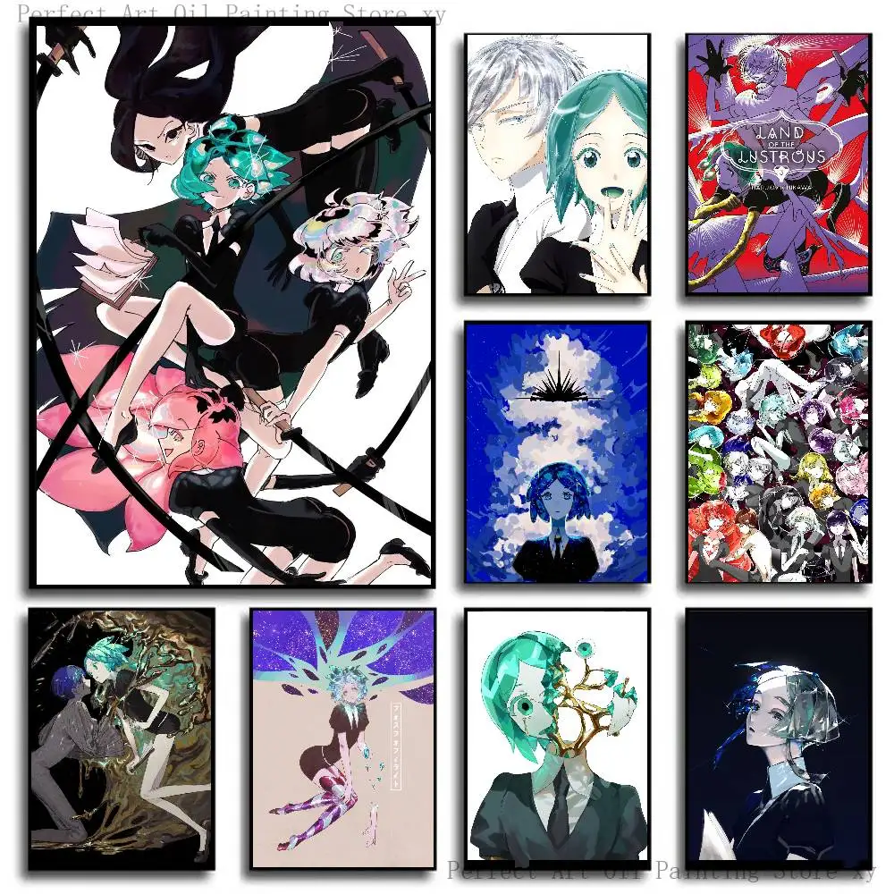 Anime Land Of The Lustrous Posters Living Room Bar Cafe Quality Canvas Vintage Style Comics Painting Art Home Wall Decor Picture