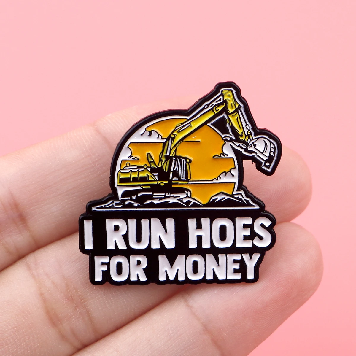 Cute Inspiring Phrase Brooches for Women Opossum Enamel Pins Badges Lapel Pins Funny Jewelry Clothing Accessories Friends Gift