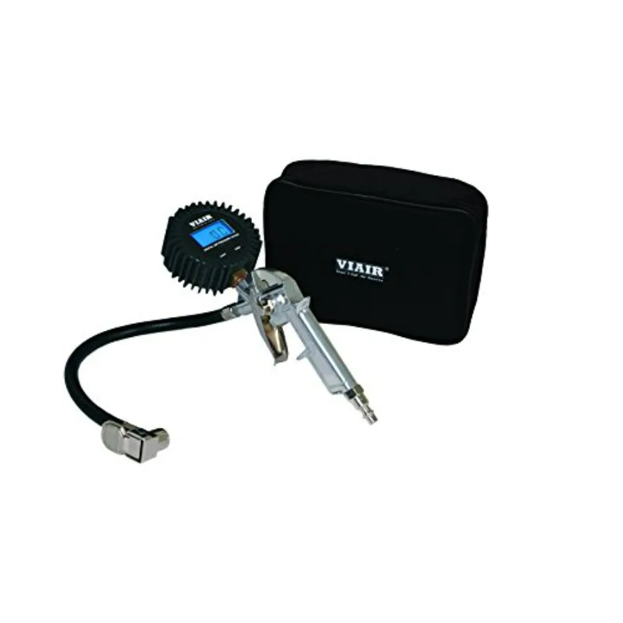 

Digital Tire Inflation Gun with 2.5 Gauge and Carry Bag Black for Automotive Use Durable Black Plastic Body with Accurate Press