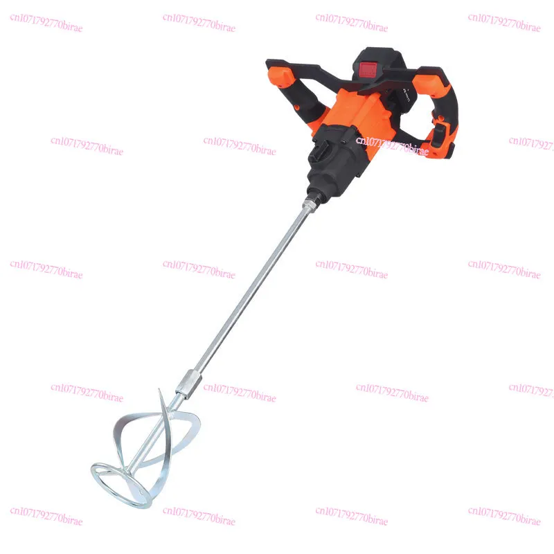 18V4AH Lithium Battery Mixer Handheld Putty Powder Paint Coating Concrete Cement Industrial Grade Ash Beater Tool