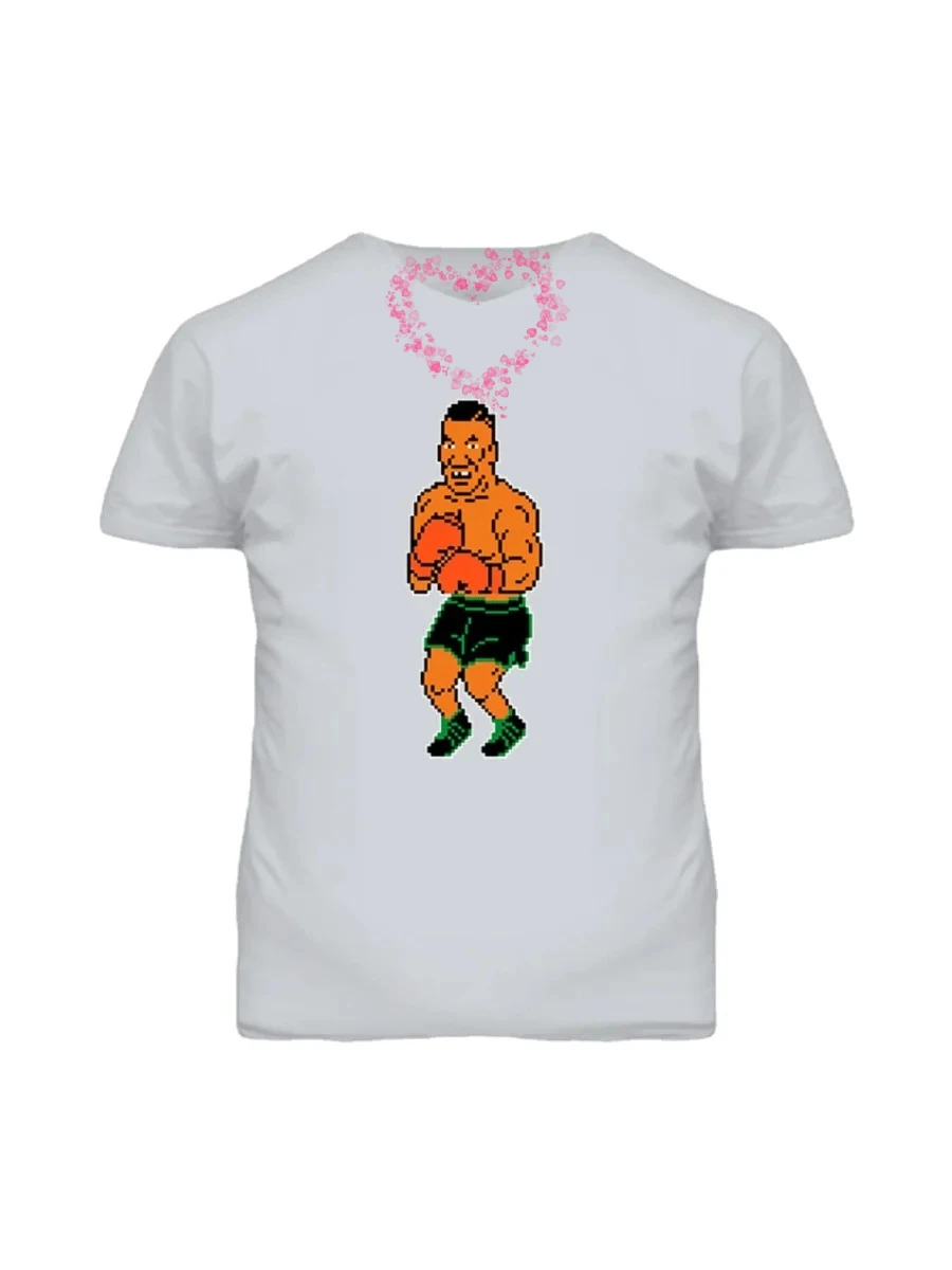 Mike Tysons Punchout Tyson 8 Bit Boxing T-Shirt Summer Cotton O-Neck Short Sleeve Unisex T Shirt New Size S-3XL