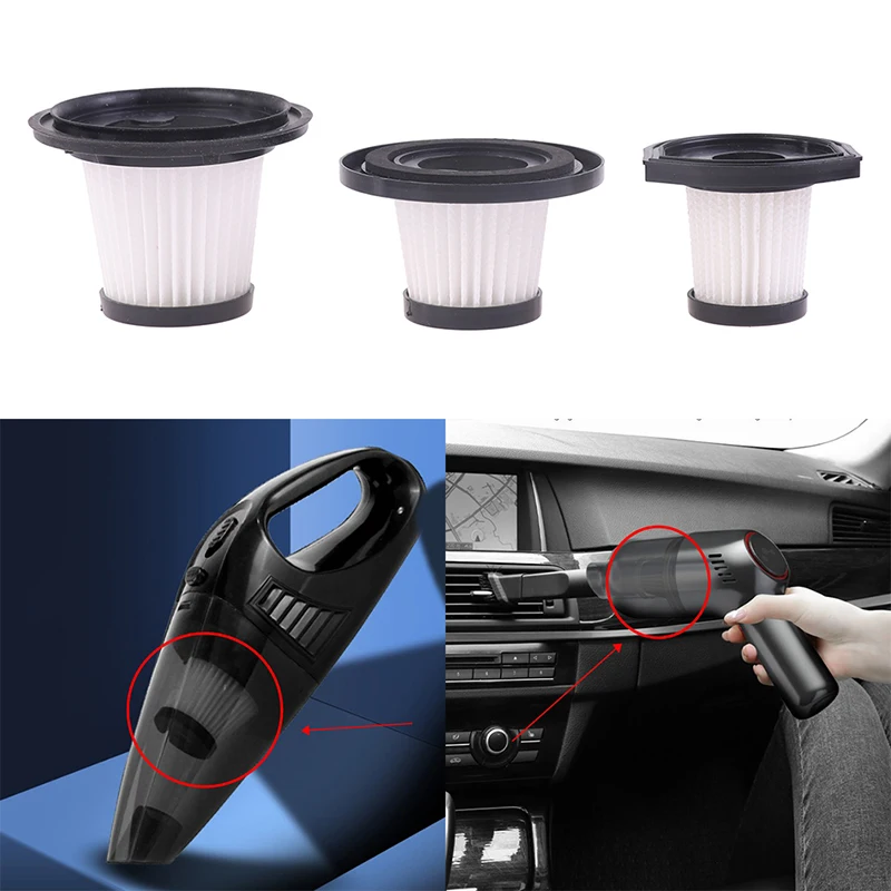 Cartuchos de aspiradora inalámbrica para coche, accesorios de microfiltros, filtros de limpieza en seco y húmedo