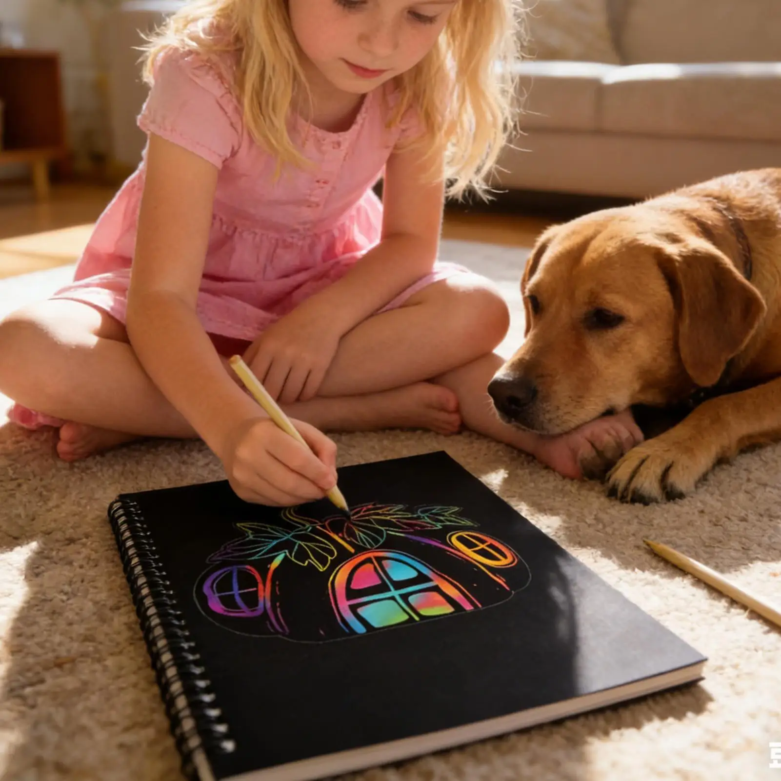 ملاحظات الخدش تلوين قوس قزح كتاب الحرف خدش ورق الحرف دفاتر الملاحظات للأطفال الأولاد طالب الفصول الدراسية المنزل السفر طائرة