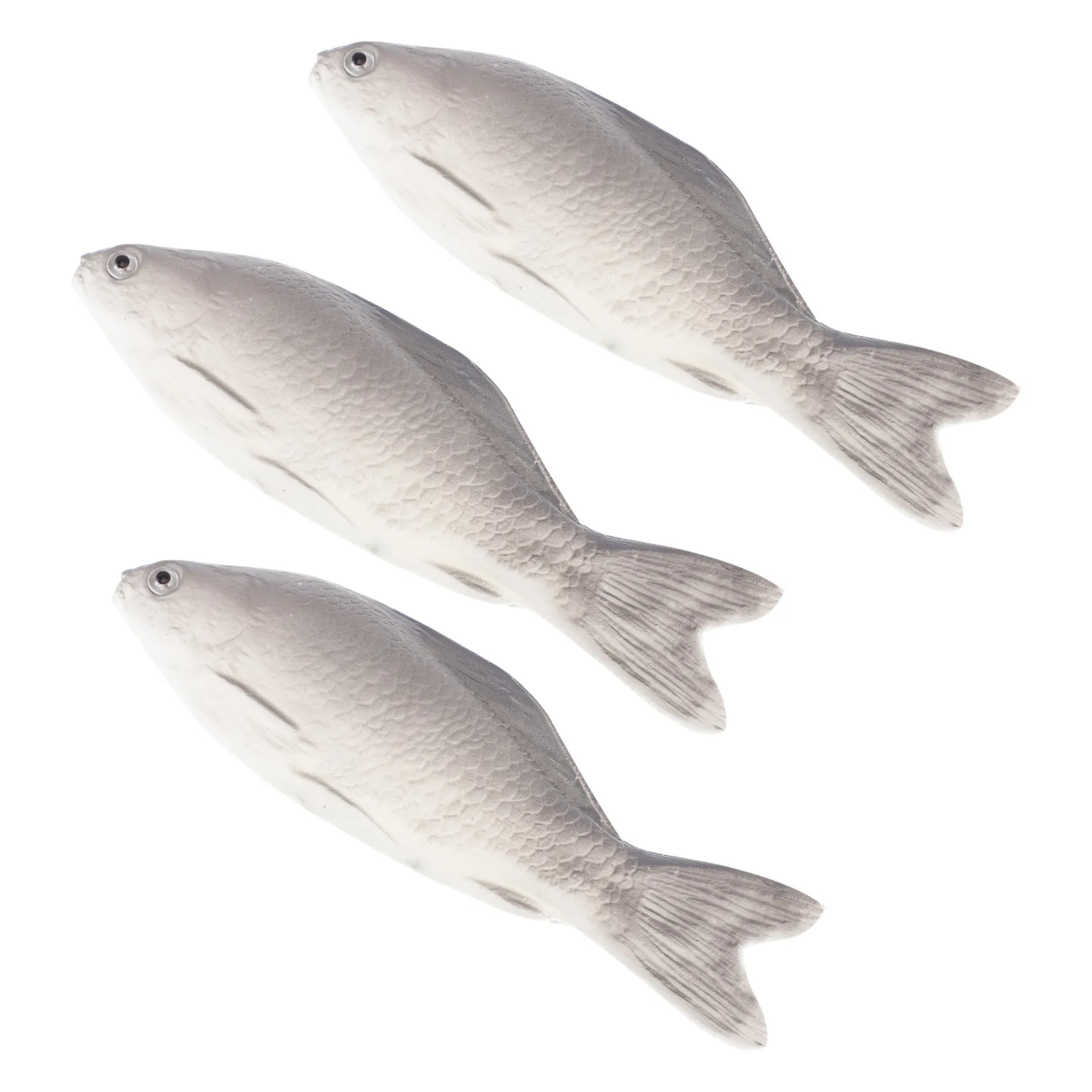 

3Pcs Artificial Fish Plaything Safe Vivid Kids Cognizance Promotion Desktop Adornment Fish Model Toy Desktop Decor