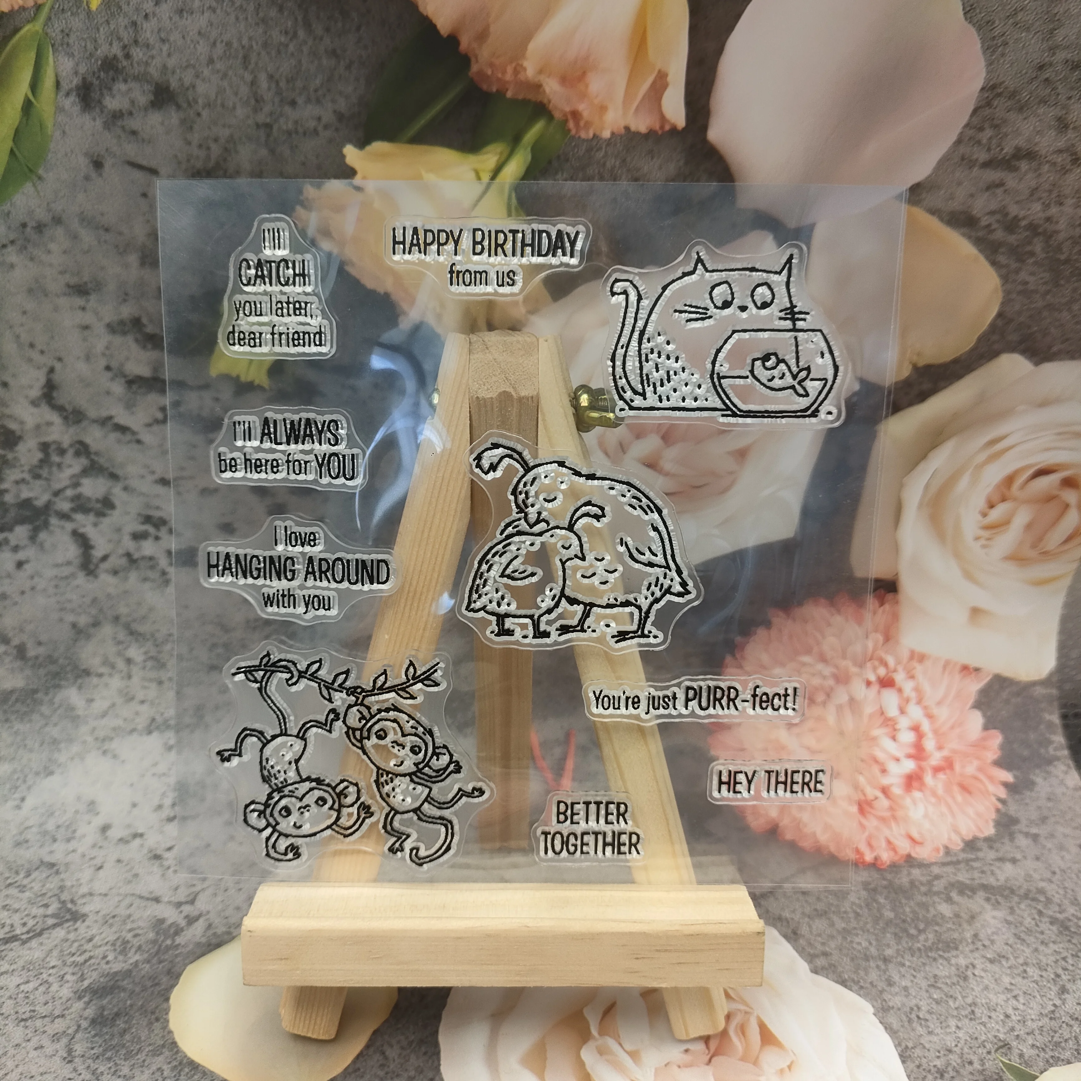 Rekord Blume klare Silikons tempel für DIY Scrap booking Handwerk liefert Stempel Fotoalbum Karten herstellung