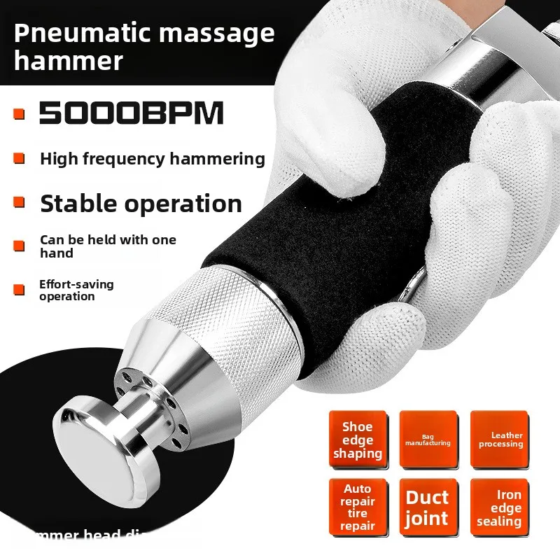 Straight Pneumatic Hammer Air Reciprocating Chisel for Shoe Edge Leather Tire Repair Sheet Metal Flanging Tool