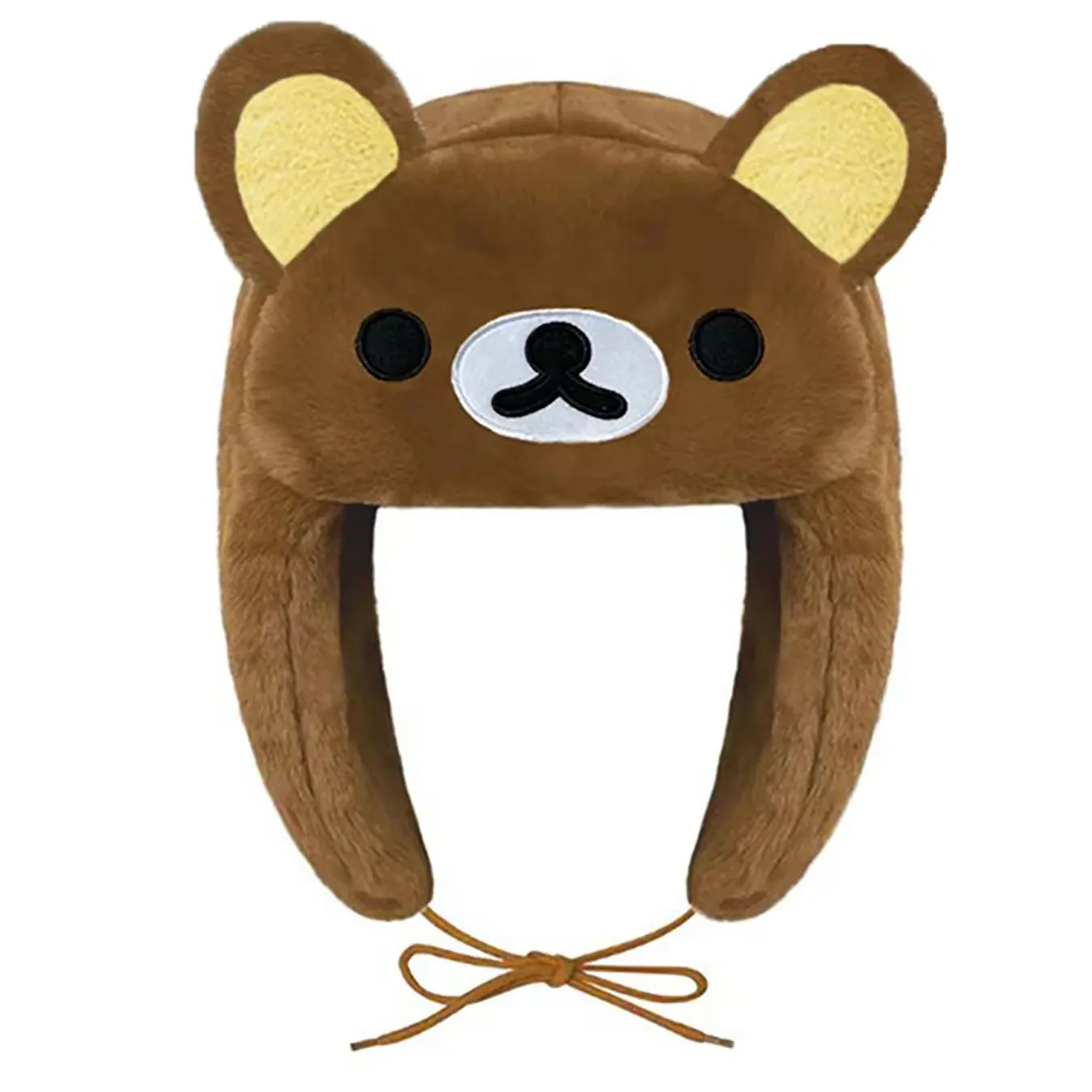 Brown Bear Autumn Winter Plush Warm Trapper Hat Hot Sale Women's Ski Cap Windproof Outdoor Street Trend Winter Hat