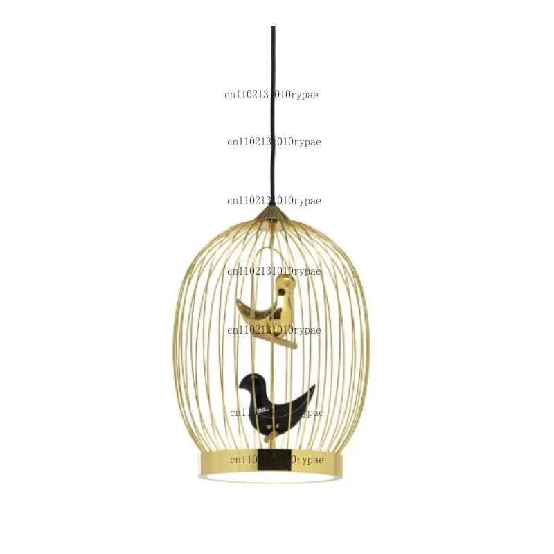 Suitable for American style birdcage chandelier creative bar and restaurant lighting Italian designer bar table lamp Nordic mode
