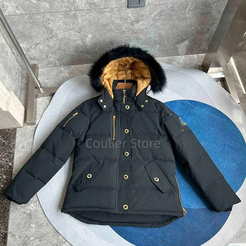 سترة نسائية كندية سفلية، معطف دافئ سميك، سترة نسائية بيضاء مناسبة للمناطق الثلجية الباردة للغاية #3