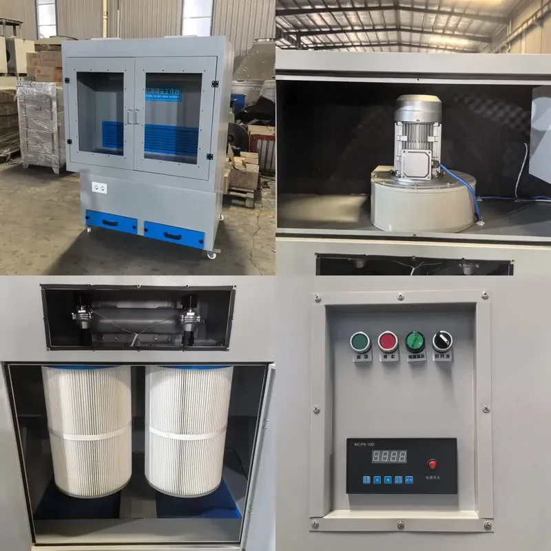 for Closed grinding dust removal table with door Industrial dust removal platform