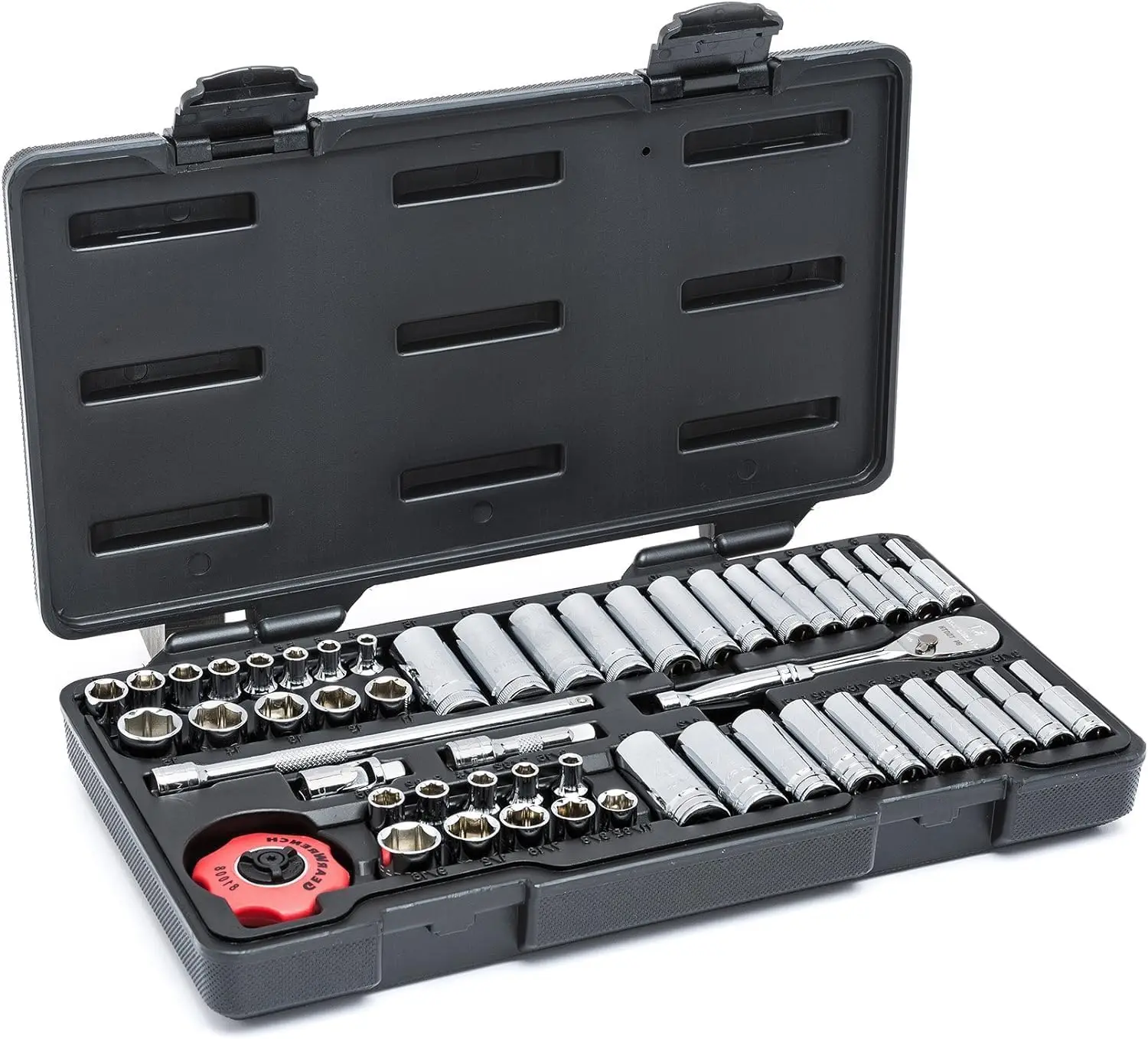 

1/4' Drive Standard & Deep SAE/Metric Mechanics Tool Set 51 Pc., 6 Point - 80300