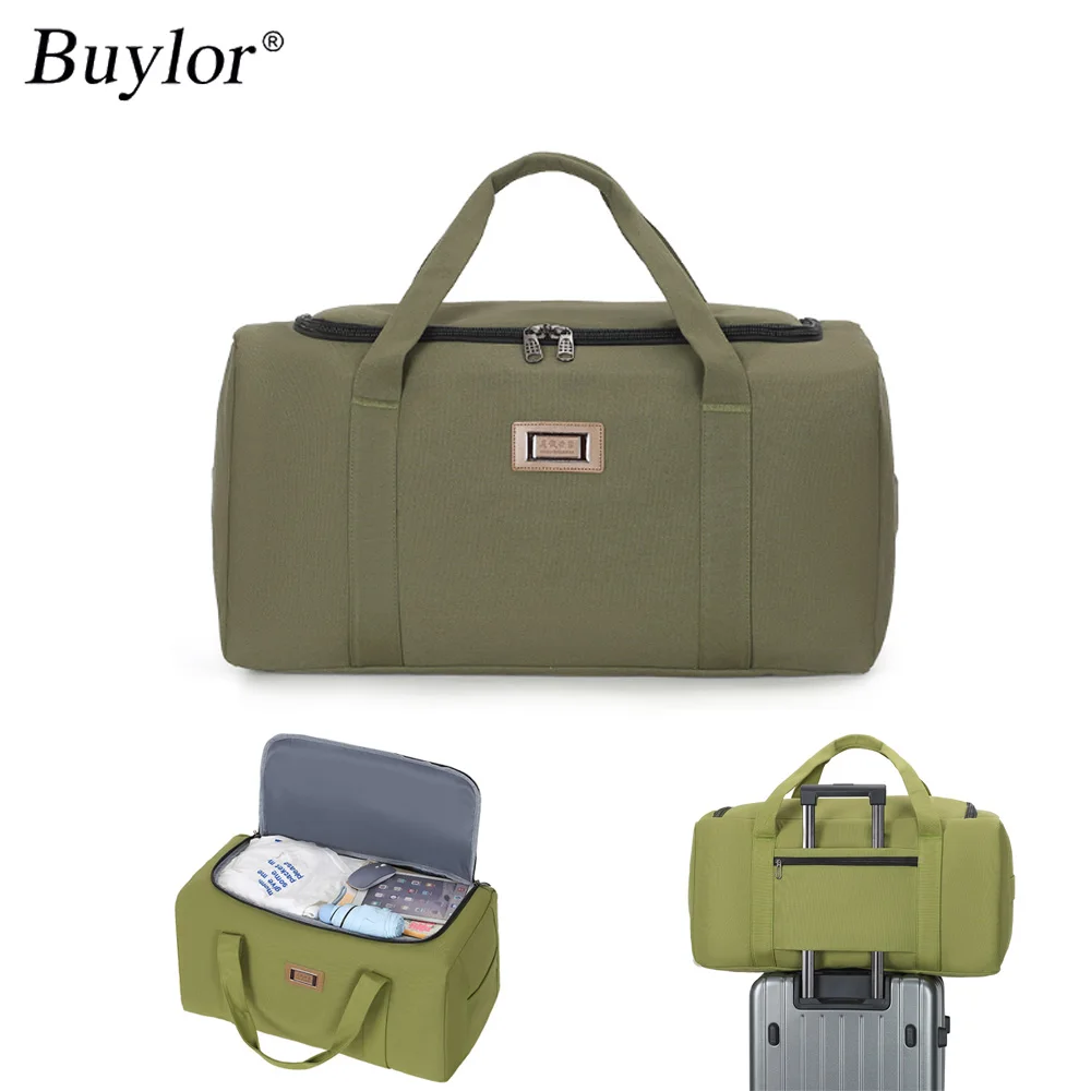 

Buylor большая вместительная складная дорожная сумка, водонепроницаемая сумка для хранения посадки, сумка для хранения коротких и длительных поездок, передвижной рабочий багаж Ba
