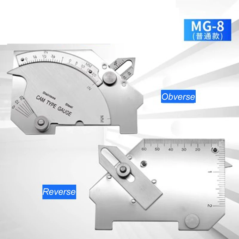 Upgraded Inch & Metric Bridge Cam Welding Gauge Welded Surfaces Joint Undercut Fillet Leg Throat Gage Measuring