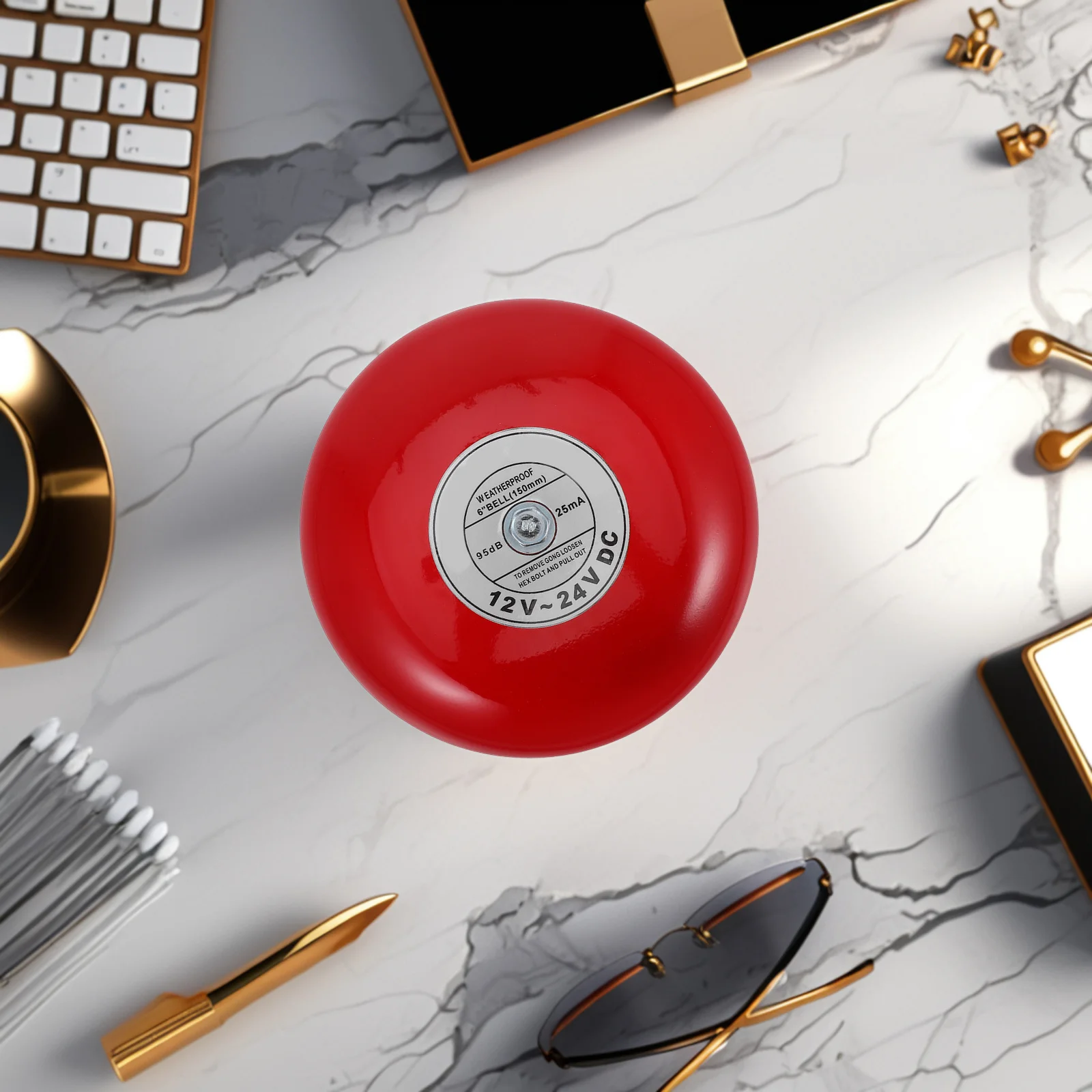 Промышленный колокол пожарной сигнализации, водонепроницаемый громкий электрический дверной звонок для школ, лифтов, заводов, пластиковый аварийный сигнал безопасности