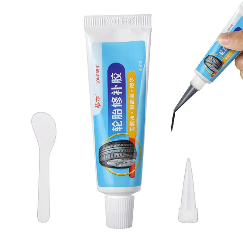 Rubber Glue Super-Glue Adhesive For Sidewall Puncture Waterproof And Strong Bonding 30ml Glue For Rubber Edge And Tube Repair