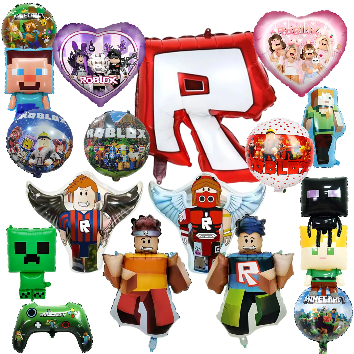

Roblox Miner Crafting Game Theme Aluminum Balloons for Kids Birthday Party Decorations Gifts for Game Balloon Theme baby shower