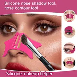 Silicone Nose Contour Tool Eyeliner Stencils Drawing Shaping Template Beginner Mascara Guard Eyeshadow Makeup Aids Tool T4u0