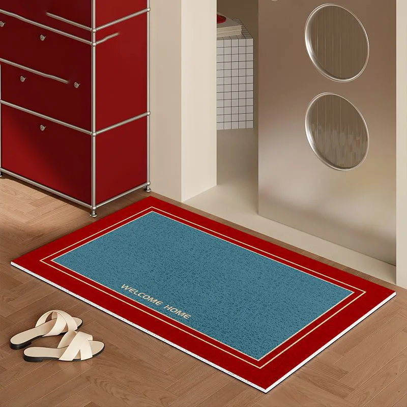 American Retro Solid Wire Loop Floor Mat Home Entrance Door Mat Door Mat Dirt Resistant Wear-Resistant Foot Mat Anti Slip Mat