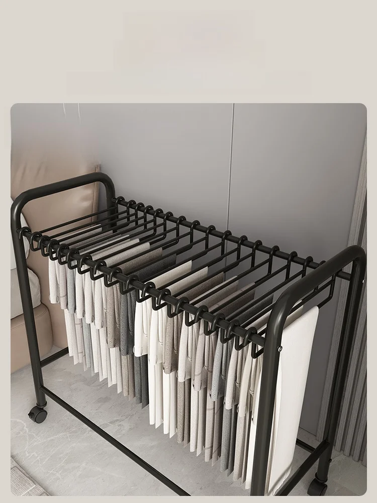 

Portable Multi-functional Stand up Pants Ra Simple Design Clothes Drng Holder Bedroom Free-standing Luxury Clothes Hanger