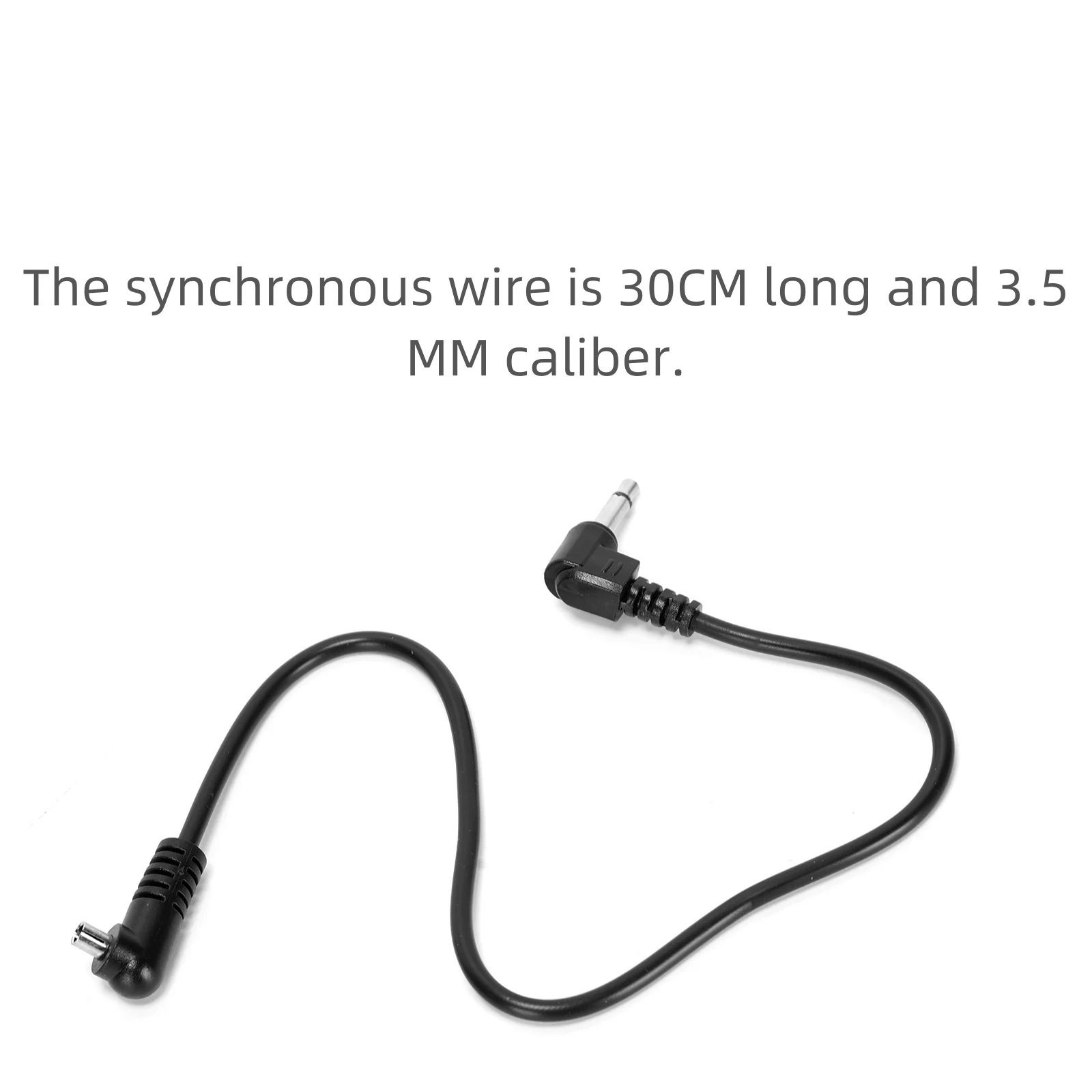 Ruimou 2 uds 2,5mm/3,5mm enchufe a macho Flash PC Cable de sincronización 30cm para fotografía al aire libre/estudio