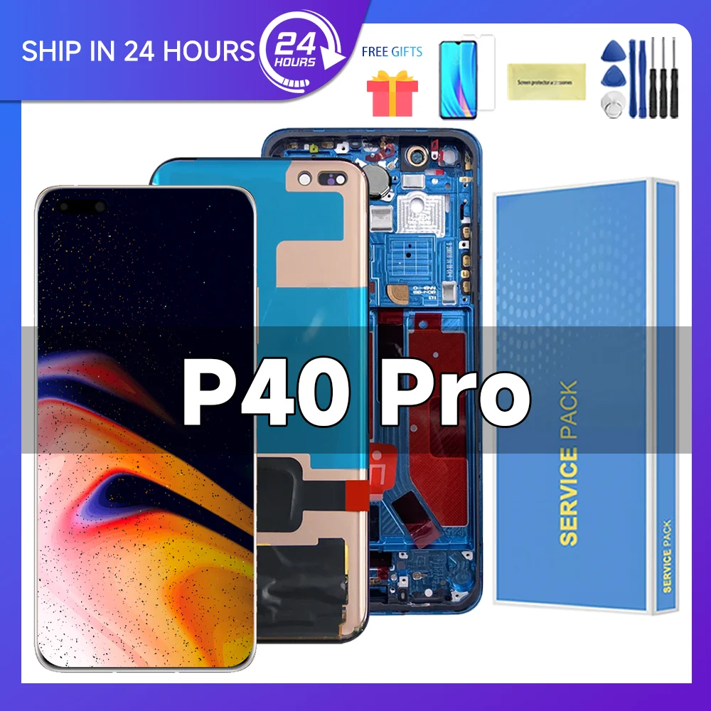 For HUAWEI P40 Pro 6.58''For P40Pro ELS-NX9 ELS-N04 ELS-AN00 TN00 LCD Display Touch Screen Digitizer Assembly Replacement