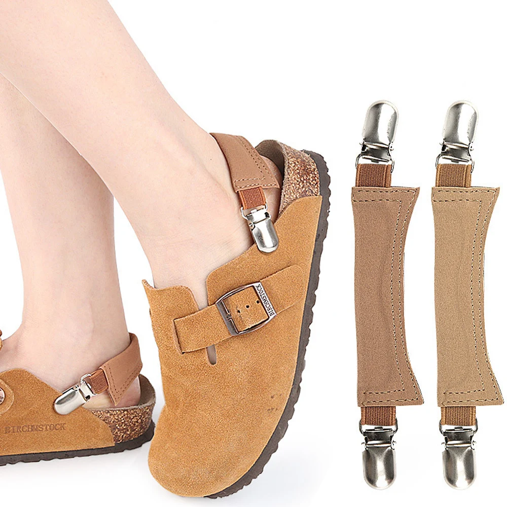 Elastic Anti-loose Shoes Heel Straps Belts Adjustable length Non-slip Bonds with Clip Clasp Tie Widen Shoelaces Shoe Accessory
