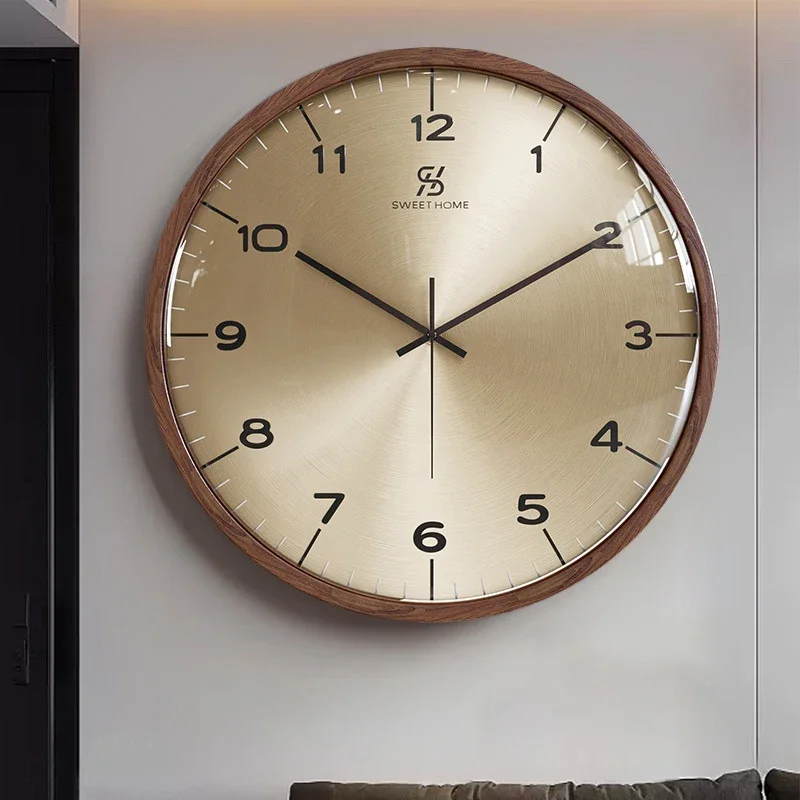 Modern Wall Clocks Retro Luxury Wall Clock Silent Minimalist Clock Living Room Watches Home Decoration Accessories Objects