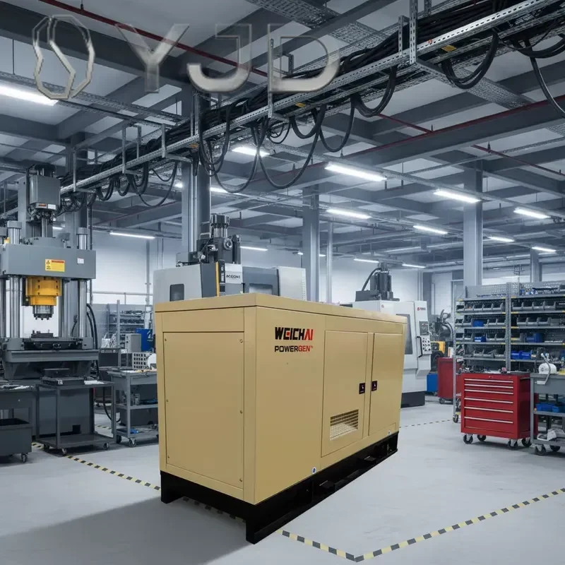 YJD 20kw 25kva 50Hz Silent Open Frame Diesel Generator Set with 24V DC Electric Start Air Filter ATS & Remote Control