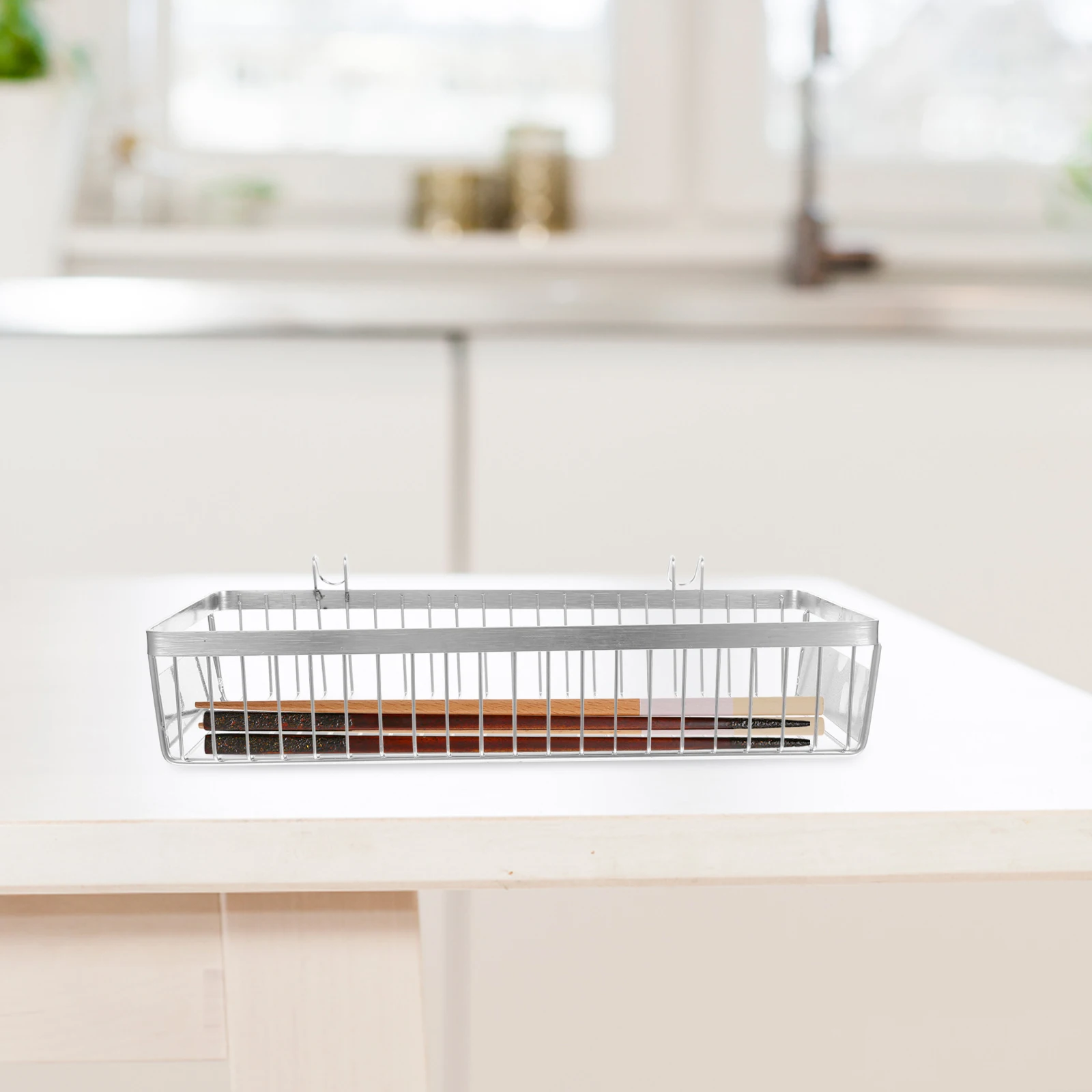 

Stainless Steel Drying For Dishwasher Kitchen Counter Chopstick Cutlery Storage Rack Space-Saving Silverware Organizer Large