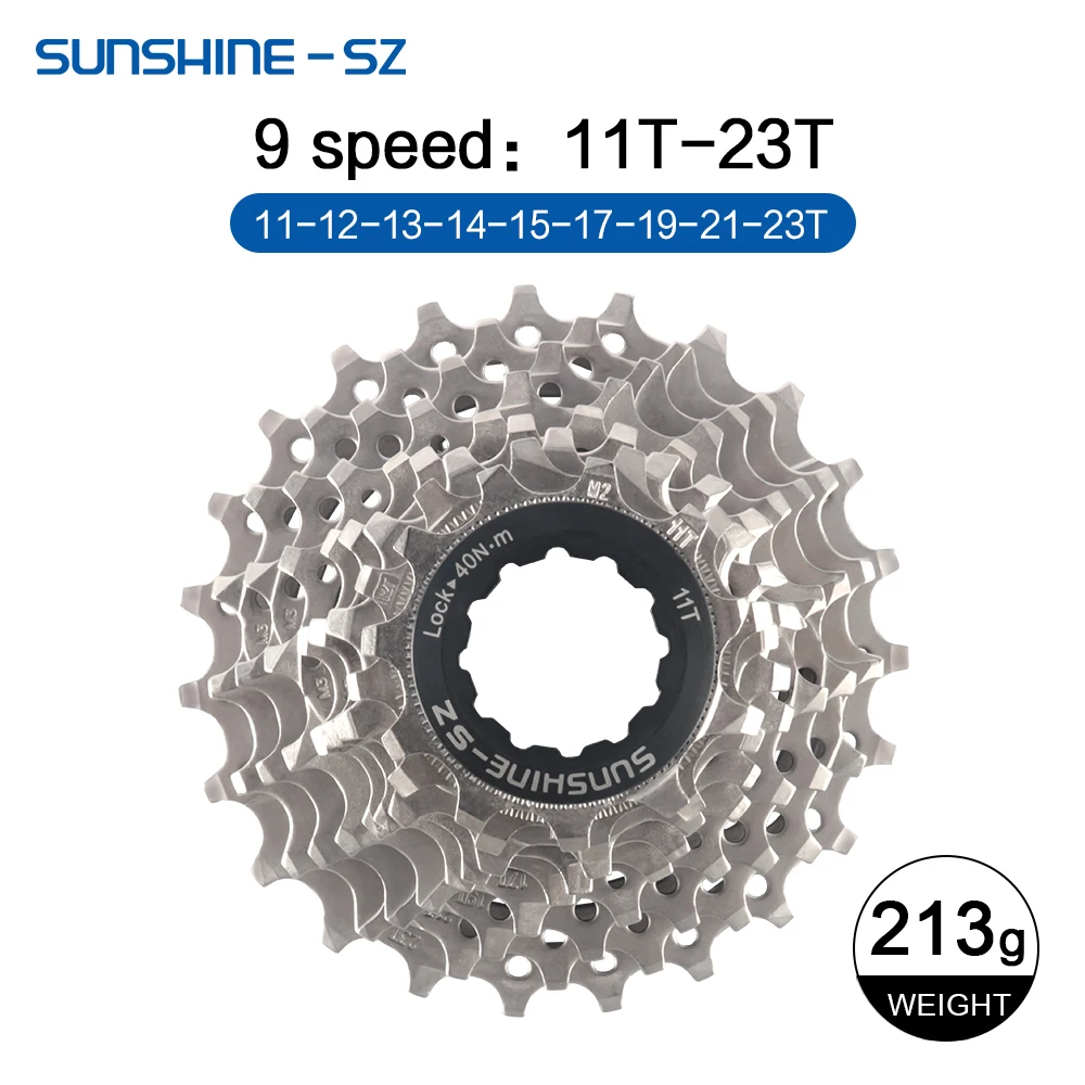 Sunshine Road Bike Cassette 8 9 10 11 12 Speed Bicycle Sprocket 25T 28T 30T 32T 34T 36T 11V K7 Speed Bike Ratchet Cycling Parts image 3