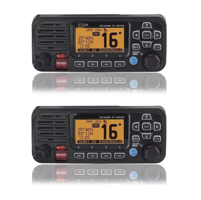 IC-M330 25W Submersible VHF Marine Radio Waterproof Mobile Radio for Car Radio Station DMR Walkie Talkie