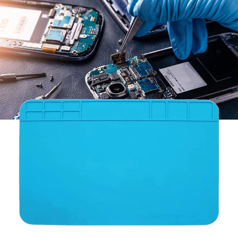 ESD Heat Insulation Soldering Mat Job Tools Computer Repair Tool Working Repair Pad Heatresistant Maintenance Platform 20x30cm