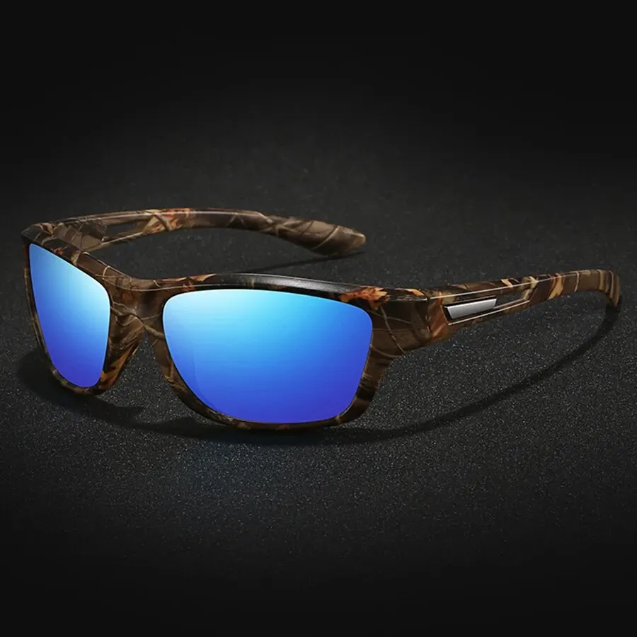 Fashion Camouflage Pattern Sports Sunglasses Men Women Polarized Sunglasses Cycling Climbing Skiing UV400 Eyewear Man