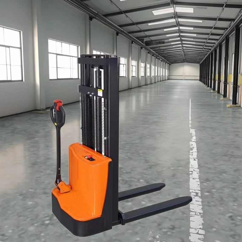 China Factory Price Lifting Height 1600/2000/3000mm Height Walkie Electric Stacker Forklift with Small Turning Radius
