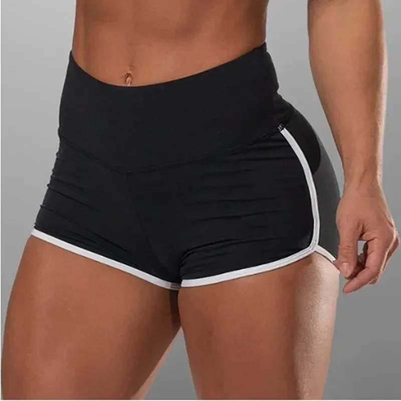 Summer Women Underwear Big Size Shorts Sexy Solid Color High Waist Sports Running Tight Hip Lifting Shorts Yoga Bottom Pants