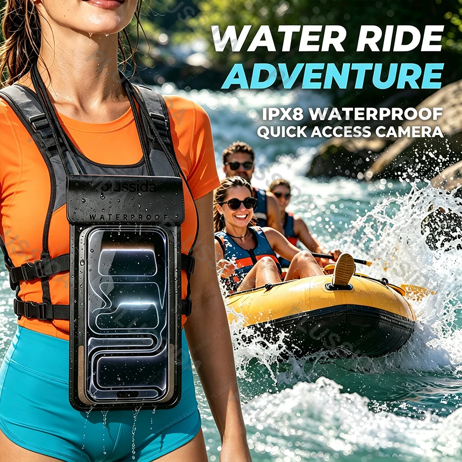 IPX8 Universelle wasserdichte Tasche Handytasche Hülle Wasserdichte Unterwasser-Trockentasche für iPhone 17 Pro Max 16 Xiaomi Samsung Cover – Detail 4