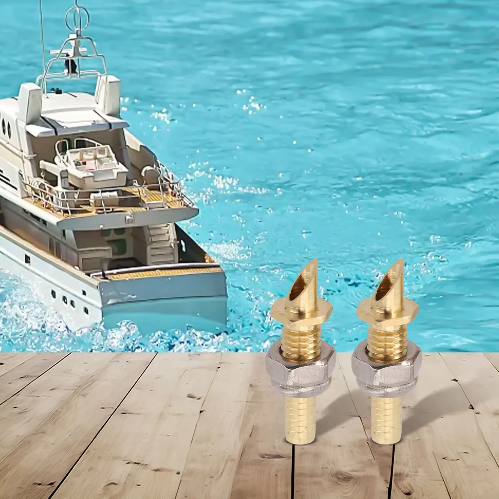 2szt Dysza wlotowa chwytaka do chłodzenia wodą do modeli łodzi RC DIY Gwint M5 MONO ECO Części do łodzi wyścigowych