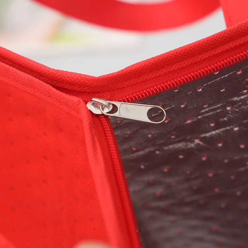 Tragbare Lunch-Kühltasche, Bier-Liefertasche, faltbare Isolier-Picknick-Kühltasche, Lebensmittel-Tragetasche, Thermotasche, Getränketräger, isolierte Taschen – Detail 6
