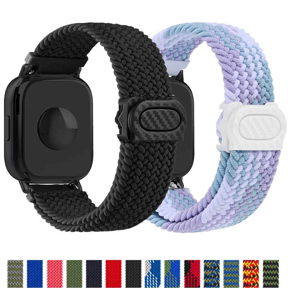 【セール中】Redmi Watch 5 Active/5 Lite用ナイロンストラップ、編み込みソロループブレスレット、Xiaomi Redmi Watch5 Active用22mmバンド