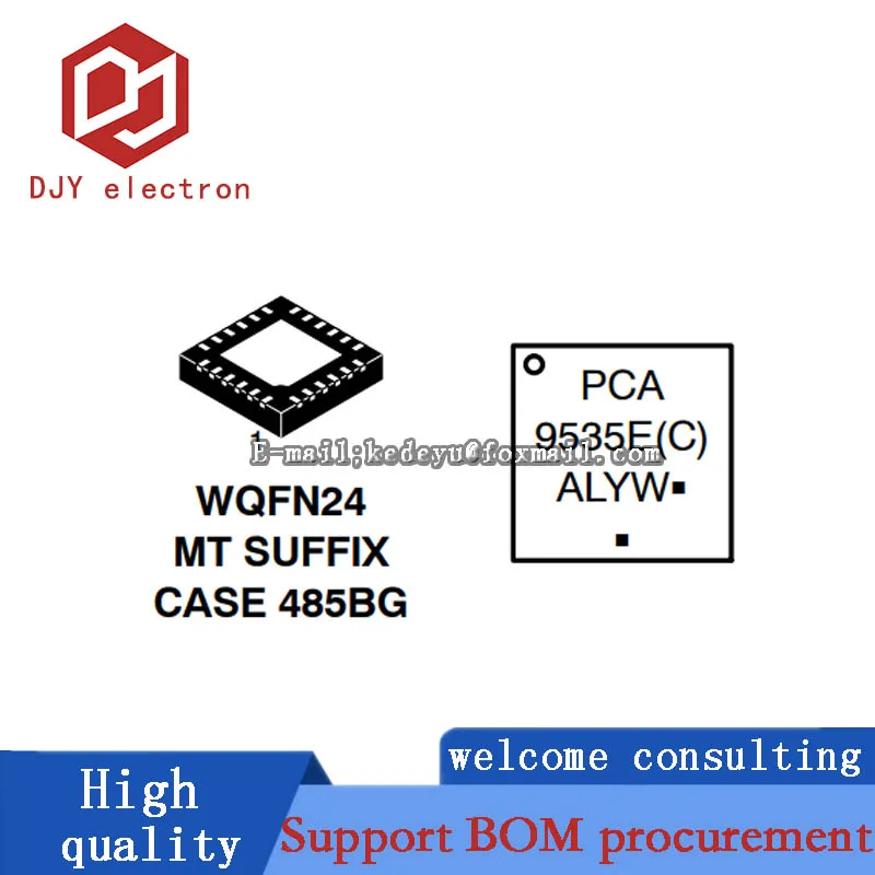 

10PCS ON PCA9535EMTTXG HWQFN-24-EP(4x4) I/O extender CHIP