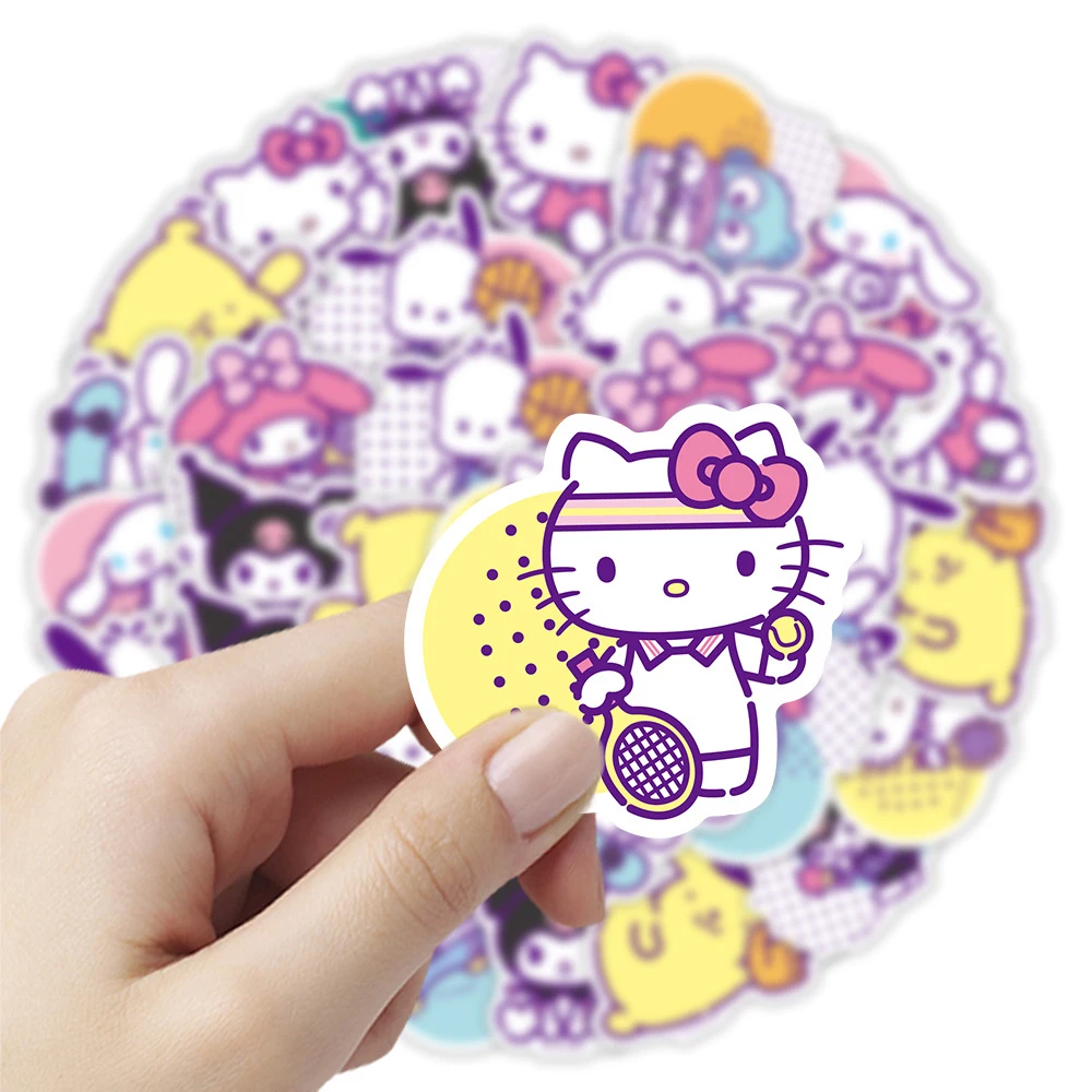 10/30/50 Stück Niedliche Cartoon Sanrio Aufkleber Cinnamoroll My Melody Kuromi Dekorations-Sticker Wasserfest DIY Schreibwaren Tagebuch Handy – Detail 3