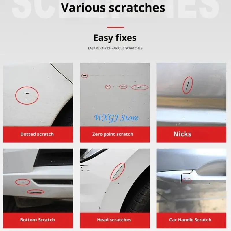 37JE 12ml/0.4oz Car Scratch Repair Paint Pen Paint Maintenance Pen Car Scratch Remover Tools Touch Up Pen for Scratch Remove
