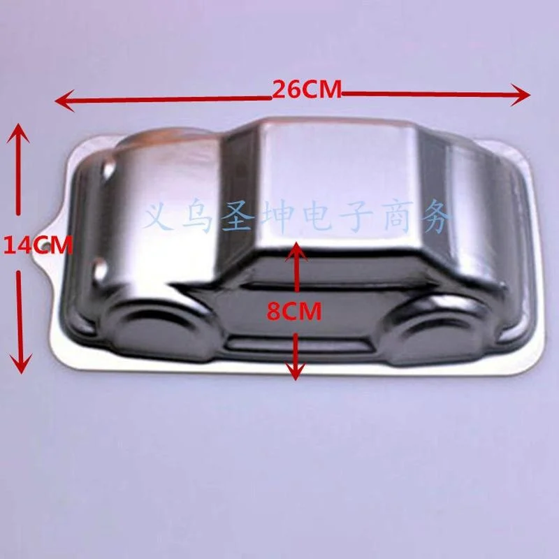 1 Pcs DIY Creative Auto Car Cake Mold Aluminum Alloy 3D  Shape  Decor Kitchen Fondant  Mould