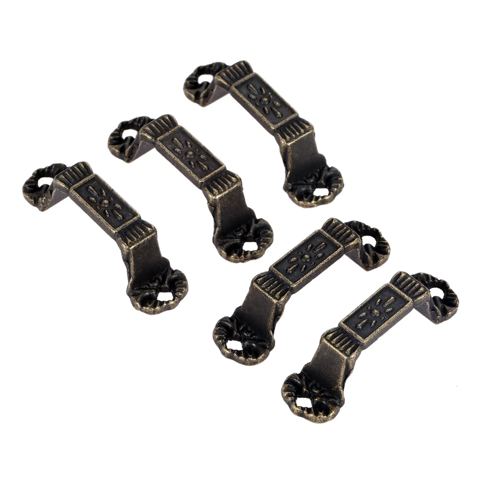 

5Pcs Antique Cabinet Pulls Furniture Handles Door Handle Chinese Wardrobe Cabinet Drawer Push Pull Knob 40*10mm